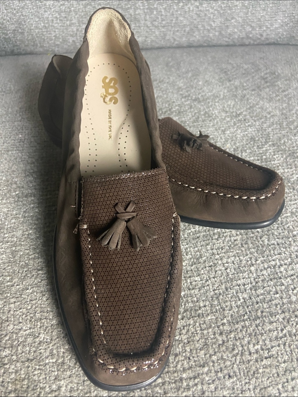 SAS Brown Women’s Tassel Moccasin Loafers size 7 1/2 N